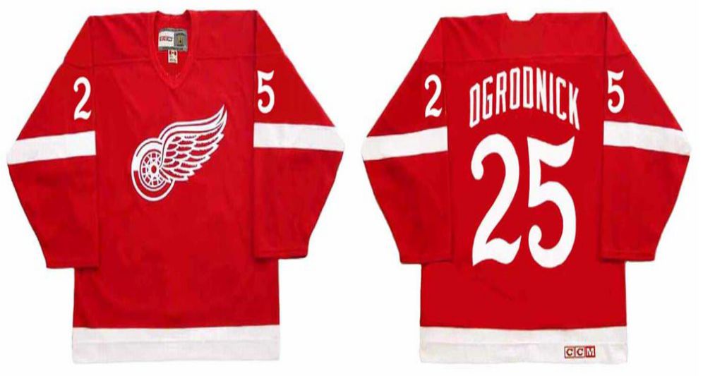 2019 Men Detroit Red Wings #25 Dgroonick Red CCM NHL jerseys